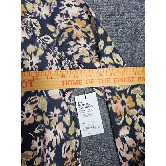 Sonoma NWT Women's Size XS Multicolored Floral Long Sleeve Relaxed Sweatshirt - Picture 6 of 7